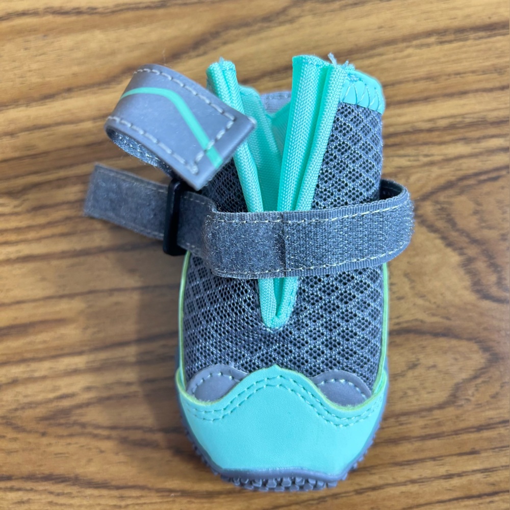 NWT SlowTon Mint Green and Gray Dog Protective Boots Size 3 - Picture 2 of 4